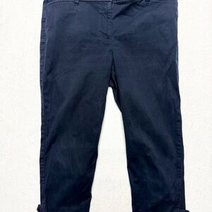 Talbots Dark Navy Perfect Crop Pant